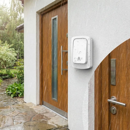 Sonnette Connectée Sans Pile | Écologique Autonome 150m - Sécurité Maison Boutique