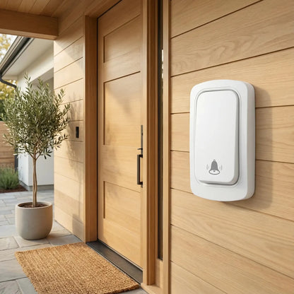 Sonnette Connectée Sans Pile | Écologique Autonome 150m - Sécurité Maison Boutique