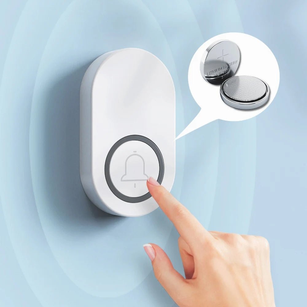 Sonnette sans Fil 150m | Portée Longue Étanche IP44 - Sécurité Maison Boutique